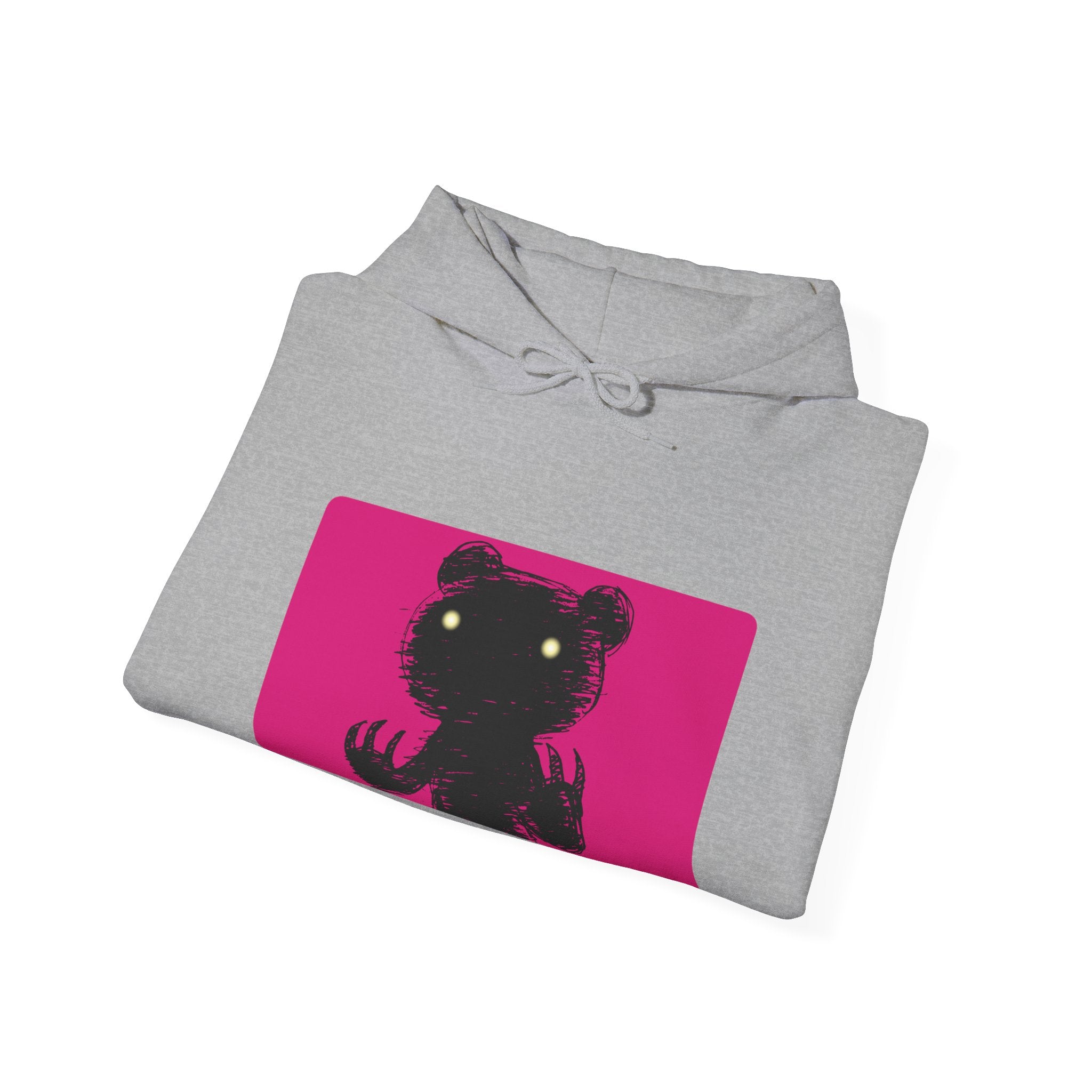 Pink Block Abstraction Gloomy Bear Hoodie